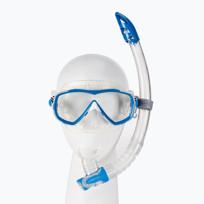 Cressi Estrella + Gamma snorkel kit clear blue DM340020