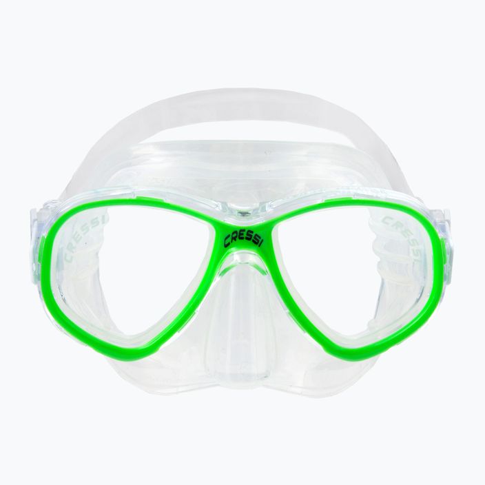 Cressi Perla children's diving mask green/colourless DN208467 2