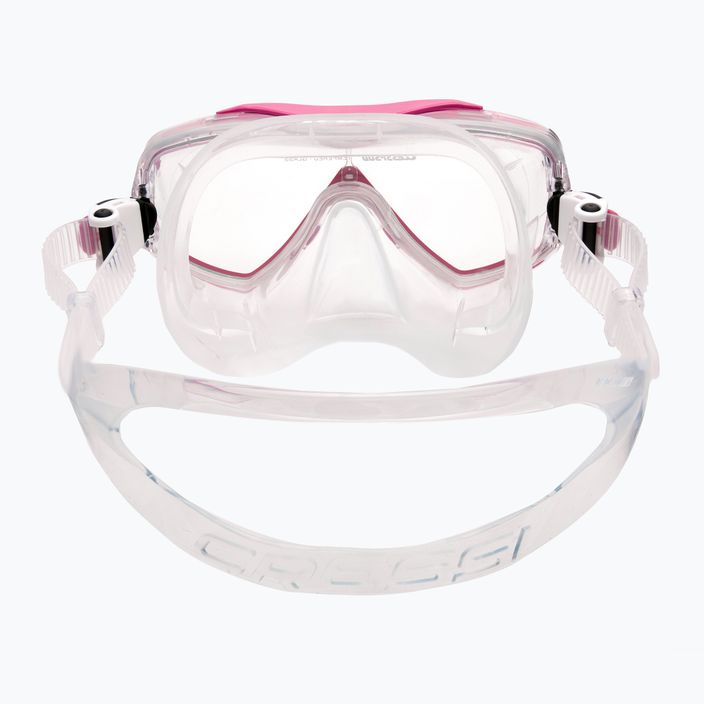 Cressi Estrella pink and clear diving mask DN340040 5