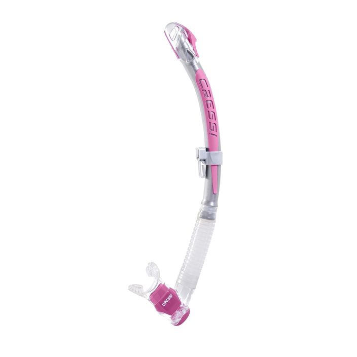 Cressi Corfu sil. clear/silver pink snorkel 2