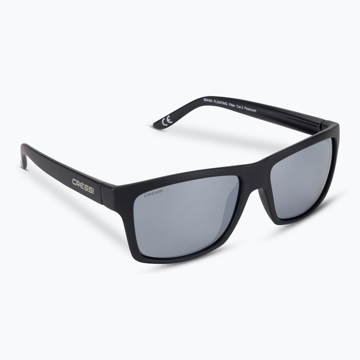 Cressi Bahia Floating black/silver mirrored sunglasses XDB100704
