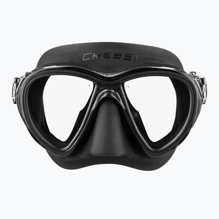 Cressi Quantum black/black diving mask 2