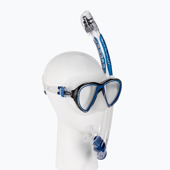 Cressi Quantum + Itaca Ultra Dry snorkelling set blue DM400020 2