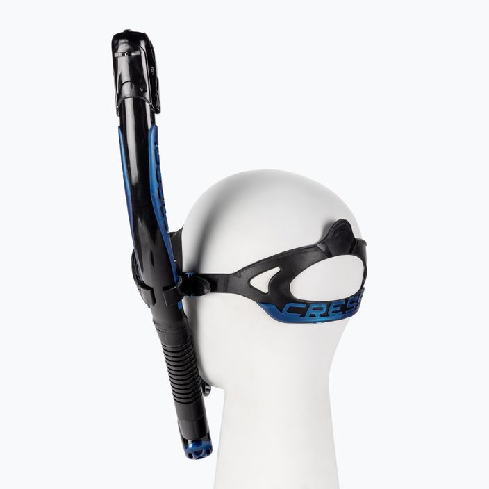 Cressi Quantum + Itaca Ultra Dry snorkel kit black-blue DM405020 3