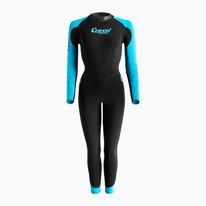 Cressi Karua 3/2 mm women's diving wetsuit black-blue DG003001