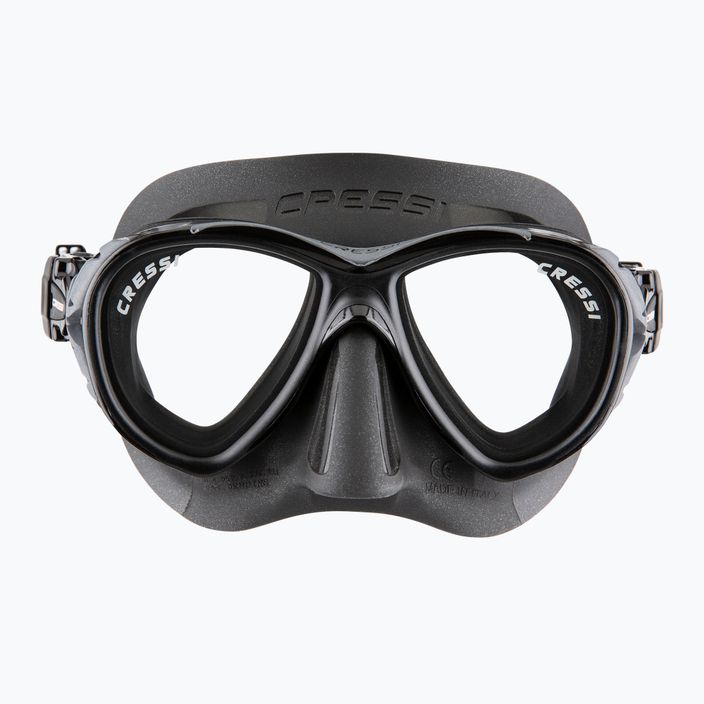 Cressi Naxos diving mask black/black 2
