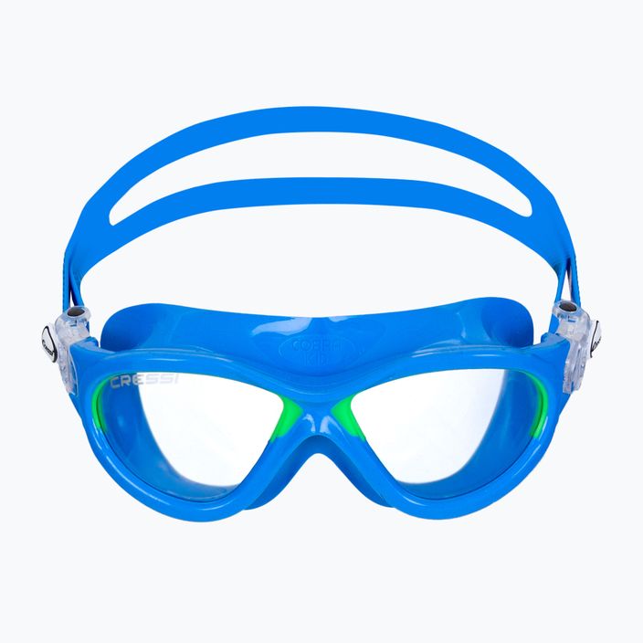 Cressi Mini Cobra lightblue/lime children's swim mask DE202021 2
