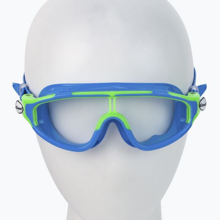 Cressi Baloo children's swimming mask light blue/lime DE203222 2