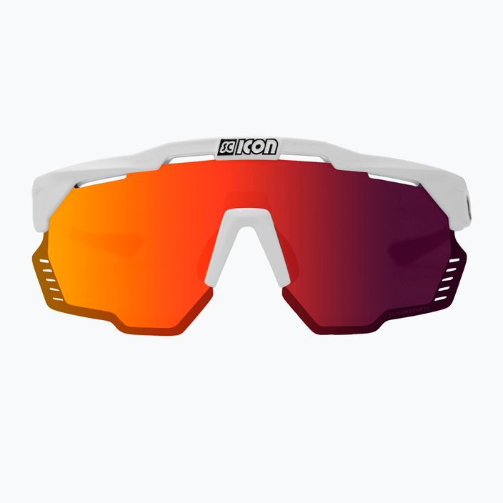 SCICON Aeroshade Kunken white gloss/scnpp multimirror red cycling glasses EY31060800 3