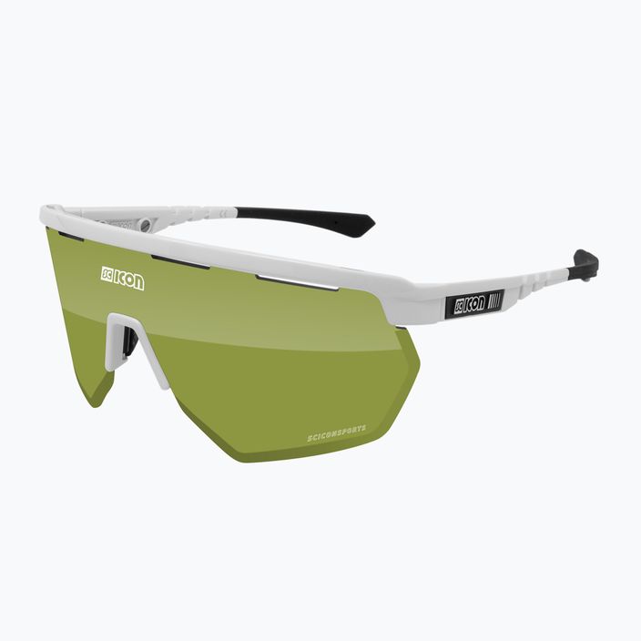 SCICON Aerowing white gloss/scnpp green trail cycling glasses EY26150800 6