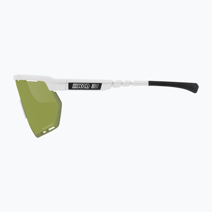 SCICON Aerowing white gloss/scnpp green trail cycling glasses EY26150800 7