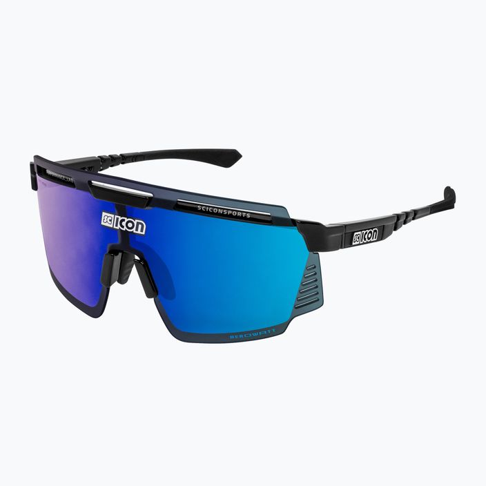 SCICON Aerowatt black gloss/scnpp multimirror blue cycling glasses EY37030200 2