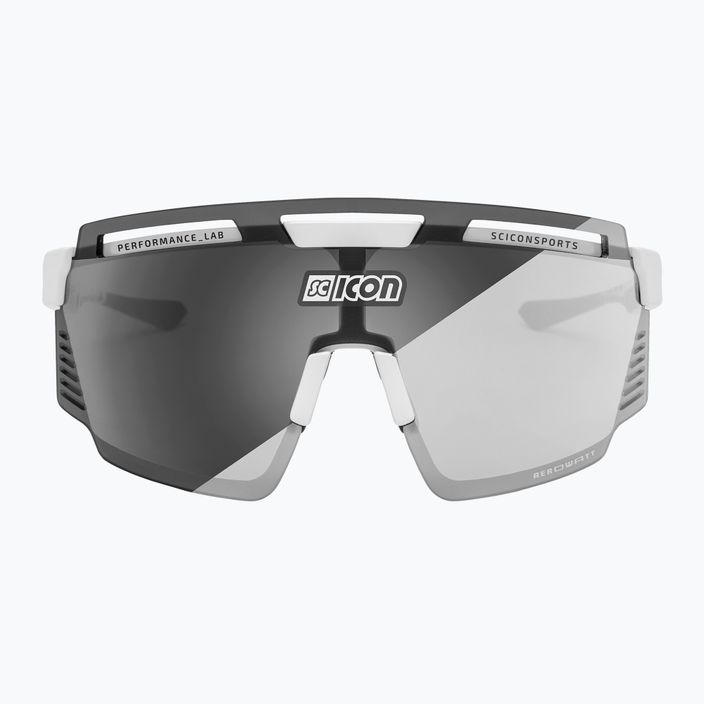 SCICON Aerowatt white gloss/scnpp photocromic silver cycling glasses EY37010800 3