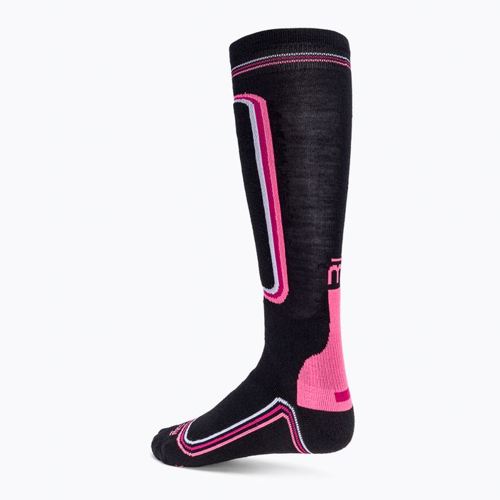 Women's Mico Heavy Weight Primaloft Ski Socks black/pink CA00119 2