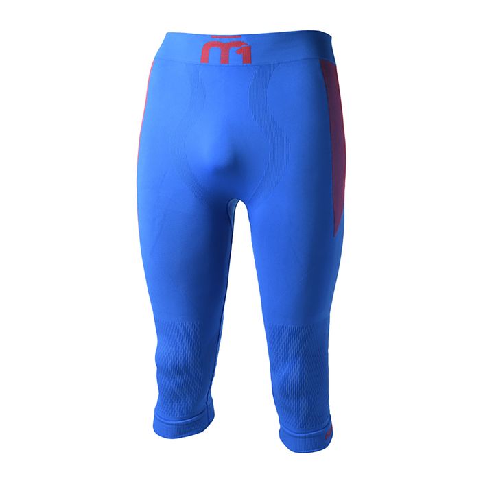 Men's Mico M1 Skintech 3/4 thermal pants blue CM07024 2