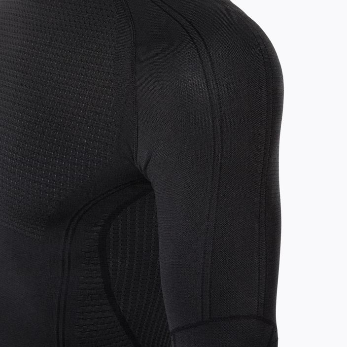 Men's Mico Odor Zero Round Neck thermal T-shirt black IN01450 3