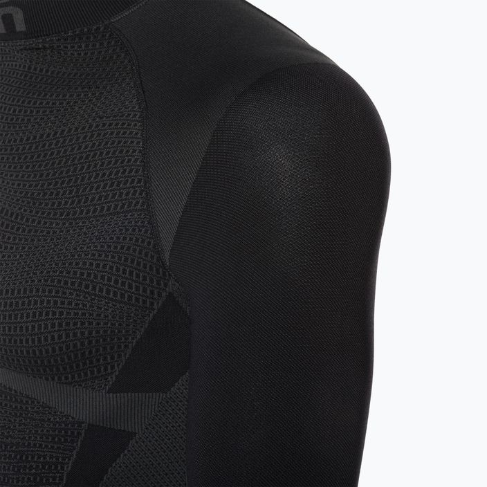Men's Mico Warm Control Mock Neck thermal T-shirt black IN01851 3