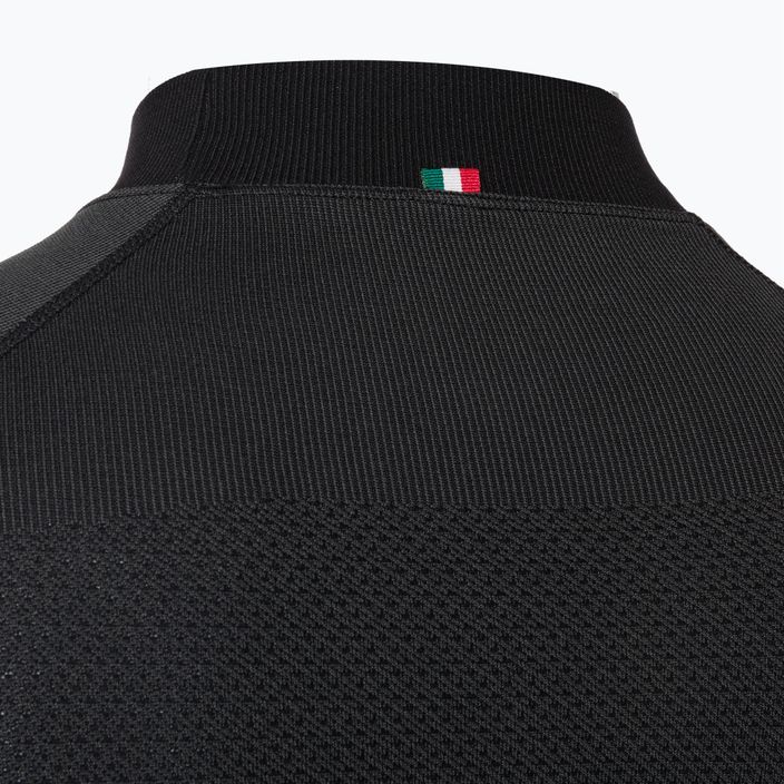Men's Mico Warm Control Mock Neck thermal T-shirt black IN01851 4