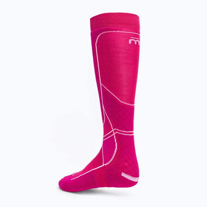 Women's Mico Medium Weight Warm Control Ski Socks Pink CA00226 2