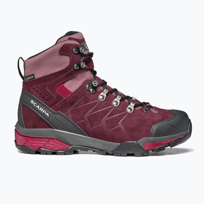 Women's trekking boots SCARPA ZG Trek GTX maroon 67075 11