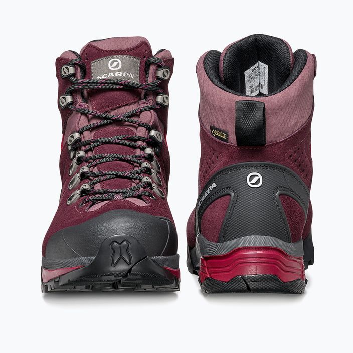 Women's trekking boots SCARPA ZG Trek GTX maroon 67075 13