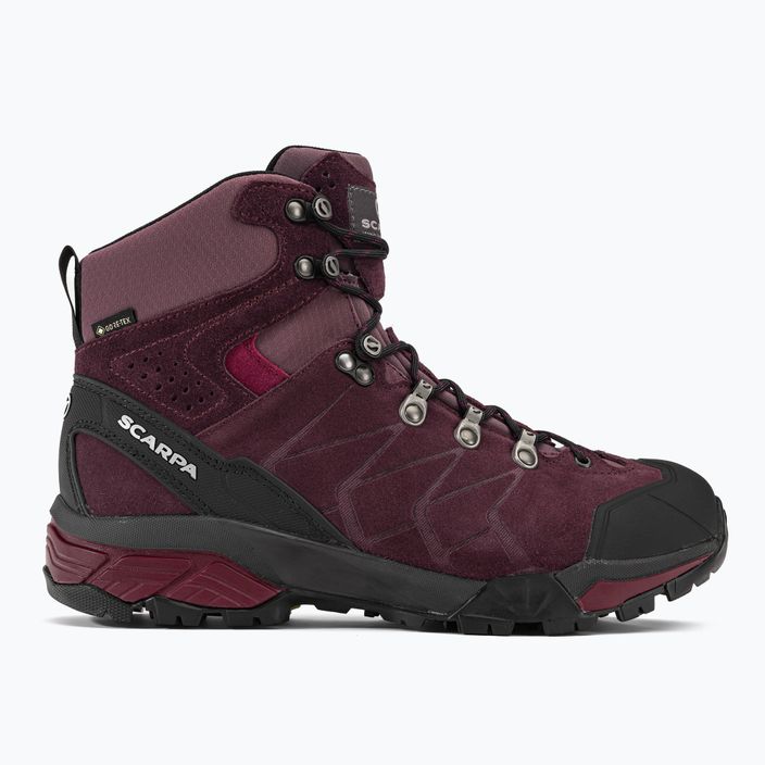 Women's trekking boots SCARPA ZG Trek GTX maroon 67075 2