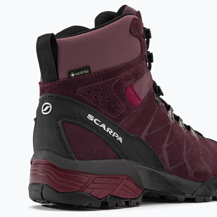 Women's trekking boots SCARPA ZG Trek GTX maroon 67075 8