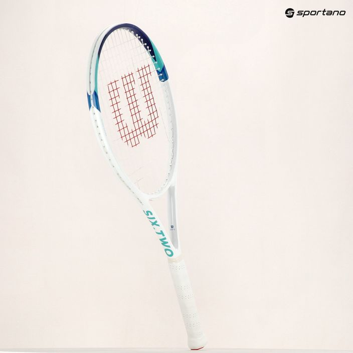 Wilson Six Two tennis racket white and blue WR125110 10
