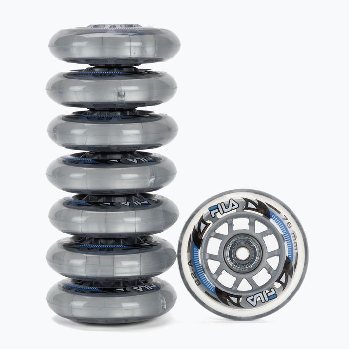 Rollerblade wheels with bearings FILA Wheels+A5+Alus 6mm white 2