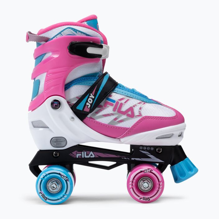 Children's roller skates FILA Joy G white/pink/light blue 2