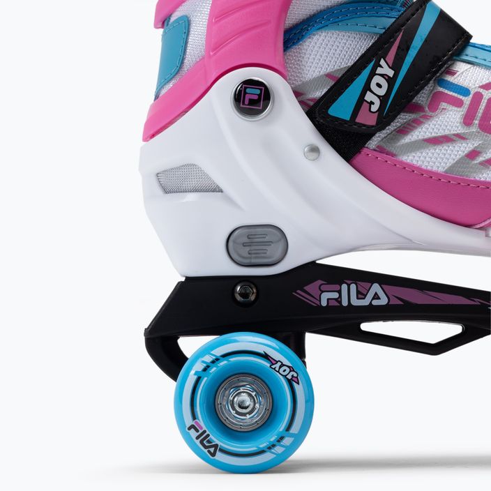 Children's roller skates FILA Joy G white/pink/light blue 9