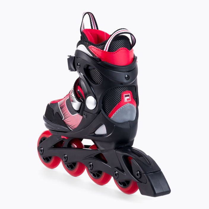 Children's roller skates FILA J One black/red 4
