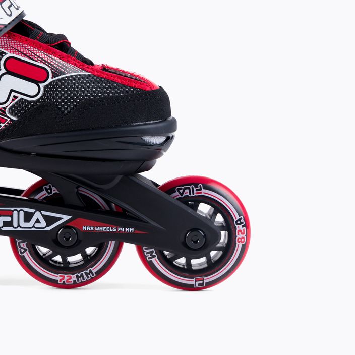 Children's roller skates FILA J One black/red 7