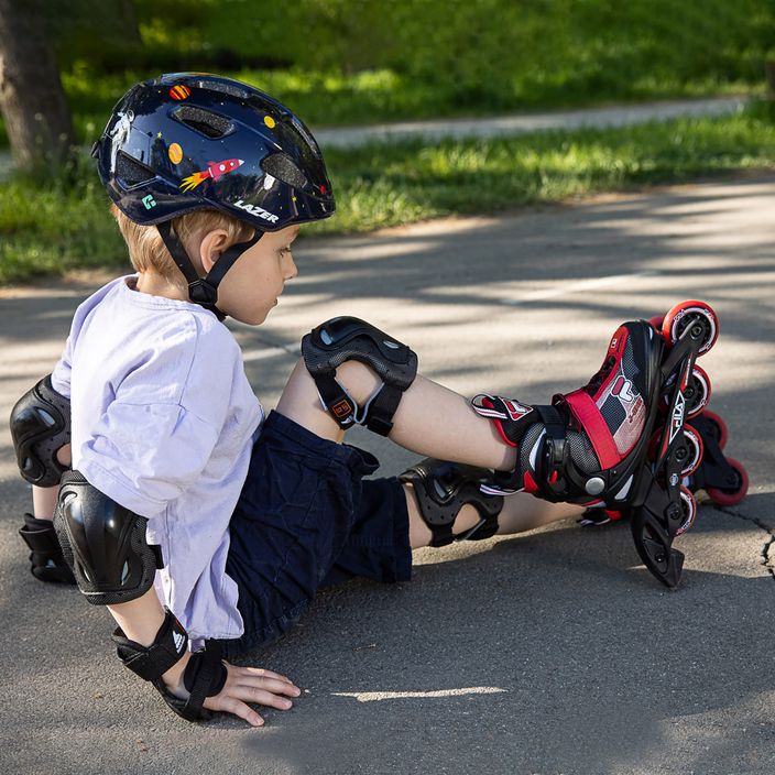 Children's roller skates FILA J One black/red 11