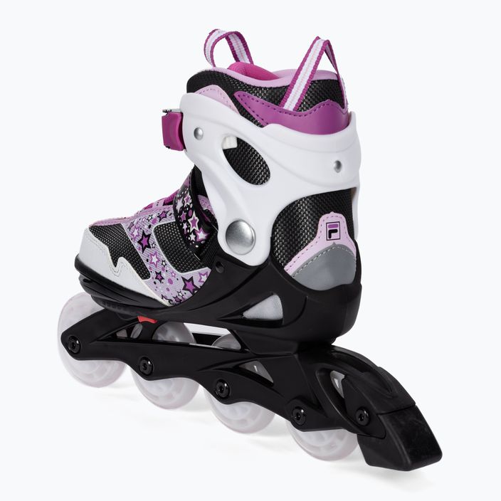 Children's roller skates FILA J-One G black/white/pink 4