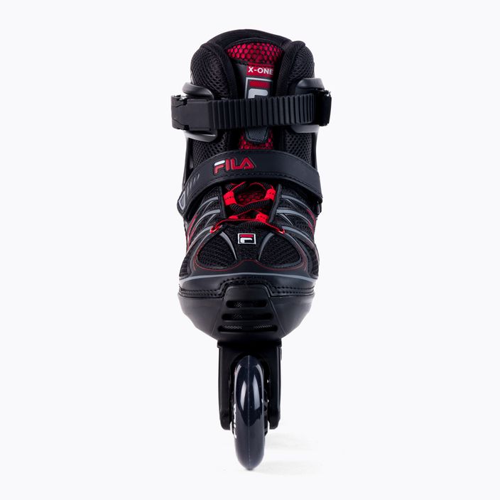 Children's roller skates FILA X ONE black/red 4