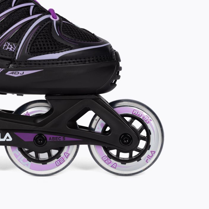 Children's roller skates FILA X-One G black/pink/magenta 6