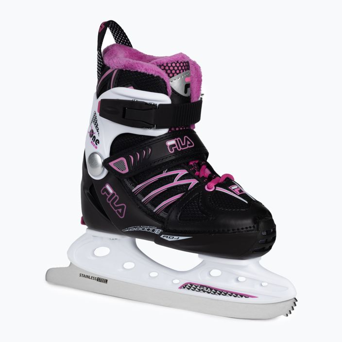 Children's skates FILA X-One G black/white/magenta