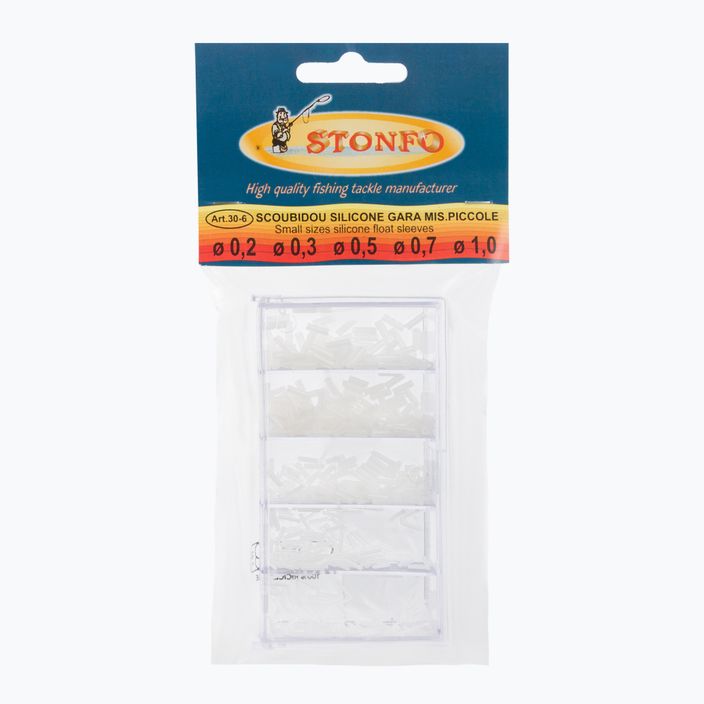 Stonfo cut silicone float hoses white 218532