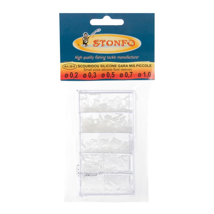 Stonfo cut silicone float hoses white 218532 2