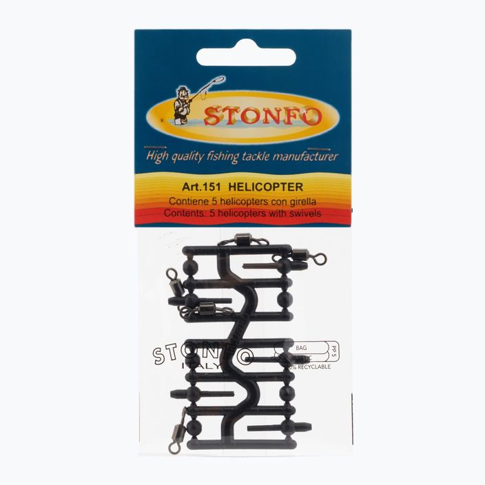 Stonfo system for Helicopter kits 5 pcs black 218285