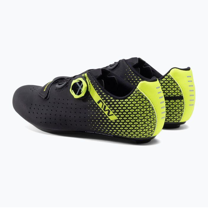 Northwave Core Plus 2 men's road shoes black/yellow 80211012 3