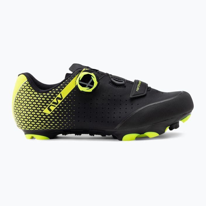 Men's MTB cycling shoes Northwave Origin Plus 2 black/yellow 80212005 2