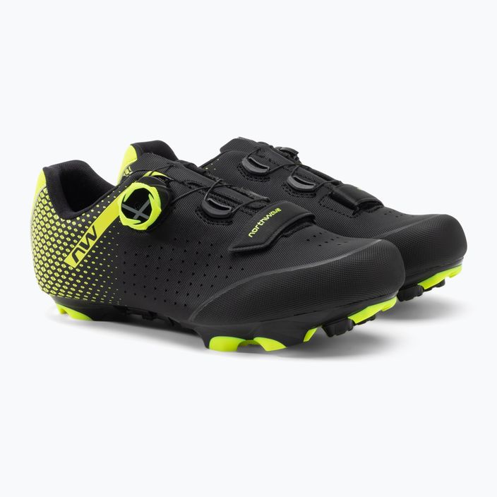 Men's MTB cycling shoes Northwave Origin Plus 2 black/yellow 80212005 5