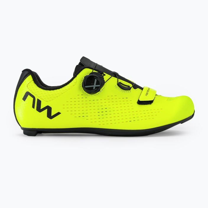 Men's Northwave Storm Carbon 2 yellow fluo/black road shoe 2