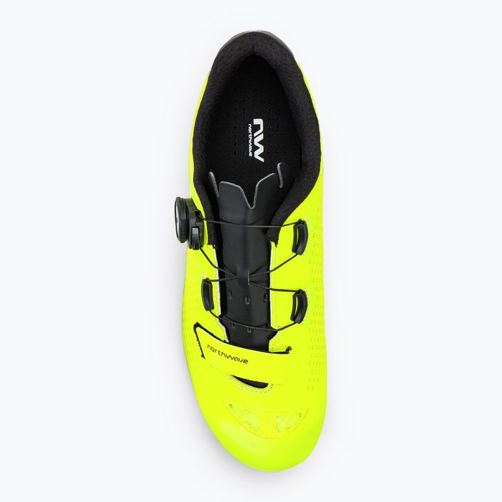 Men's Northwave Storm Carbon 2 yellow fluo/black road shoe 5