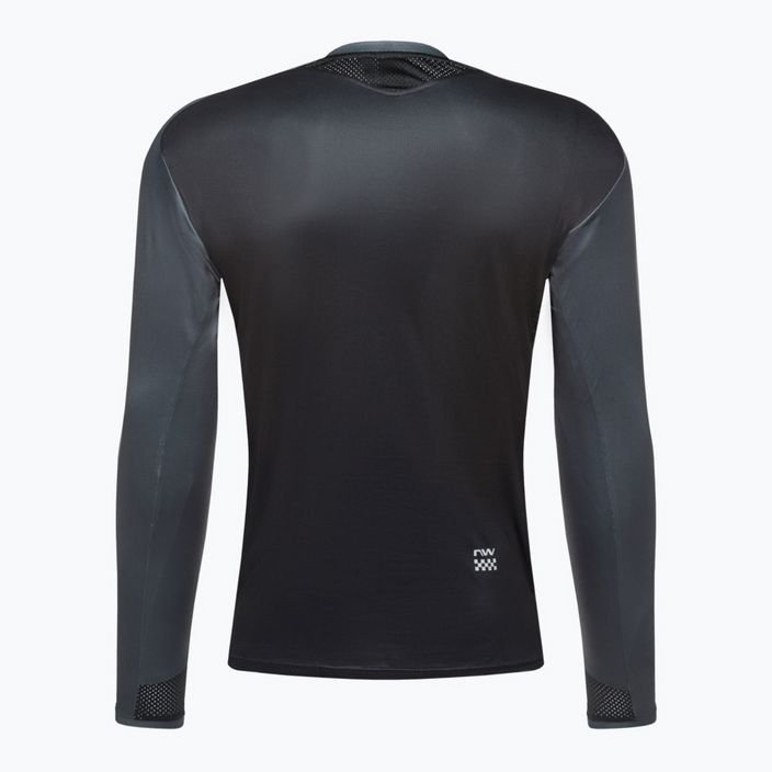 Northwave Edge LS 19 men's cycling jersey black/grey 89201301 2