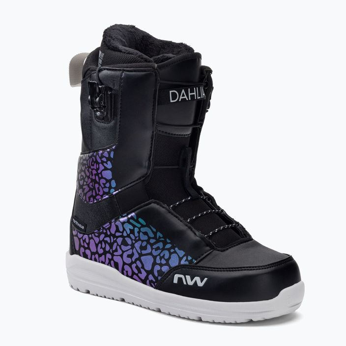 Women's snowboard boots Northwave Dahlia SLS black/purple 70221501-16