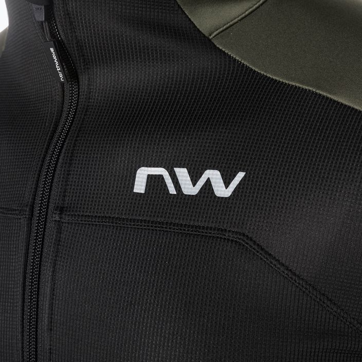 Northwave Reload SP black / forest green men's cycling jacket 3