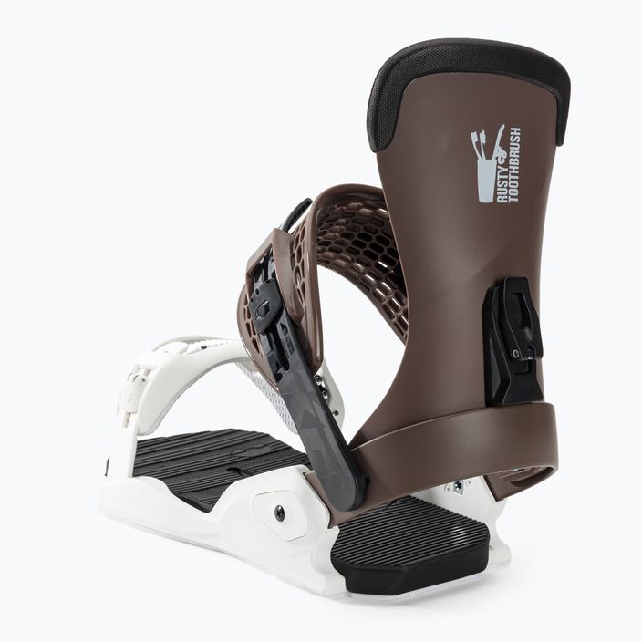 Men's Drake Fifty Rtb snowboard bindings chocolate/white 4